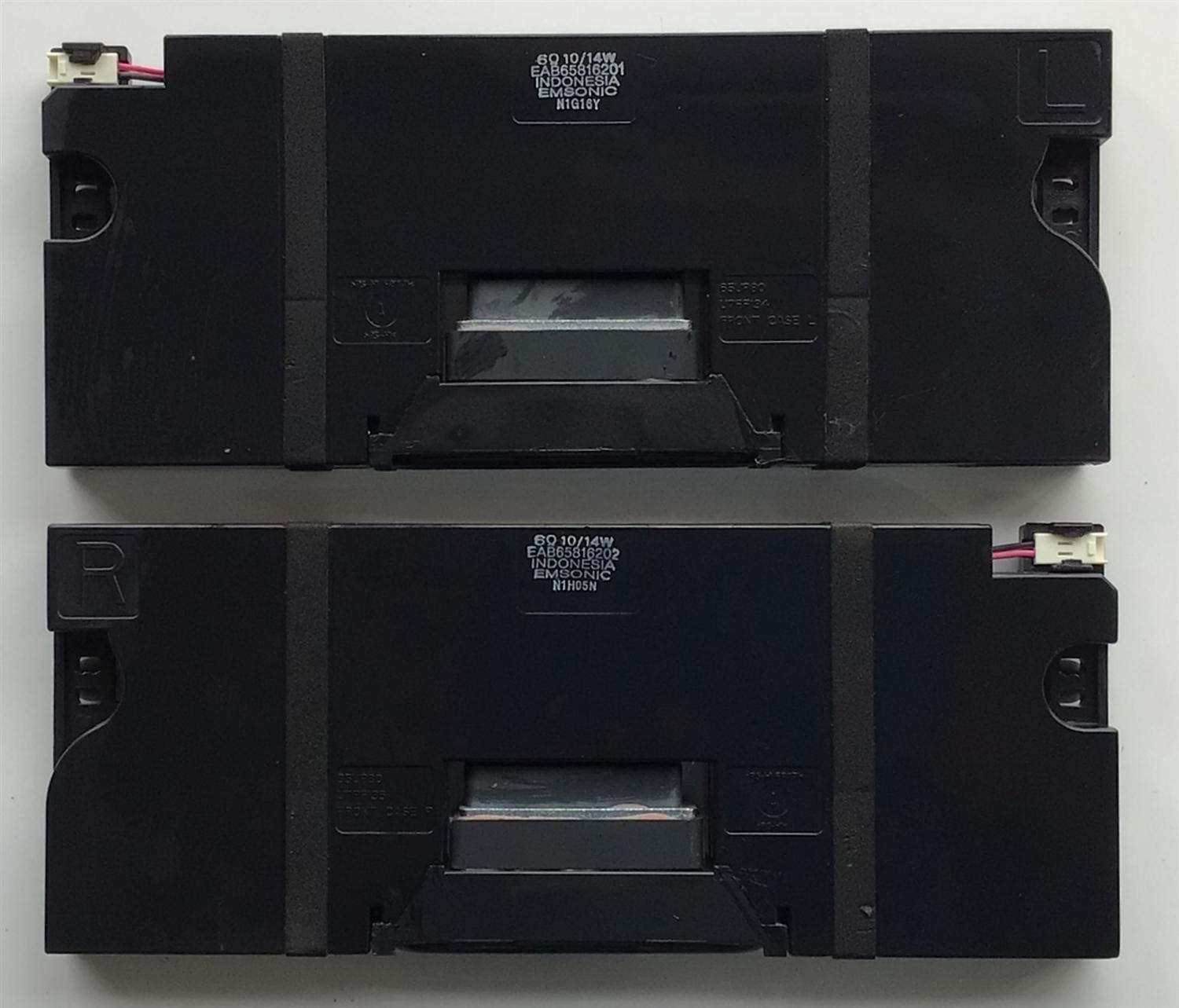 KIT DE BOCINAS ORIGINAL PARA TV LG 2 PIEZAS / NUMERO DE PARTE EAB65816202 / EAB65816201 / MODELO 82UP8050PSB / 55UR7800PSB / 65UR7800PSB / 65UQ8000PSB - Imagen 4